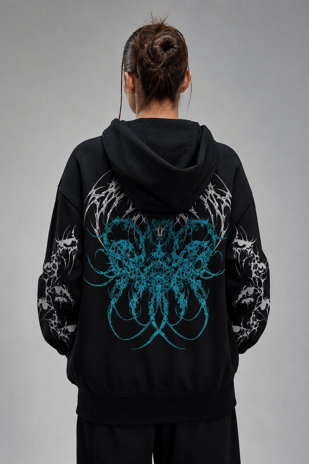 Blue Ornamental Hoodie