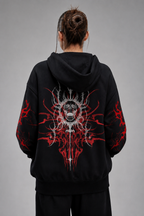 Red Ornamental Hoodie